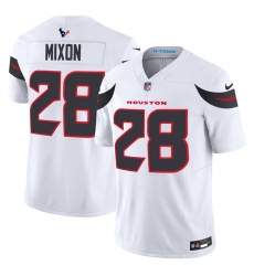 Men's Houston Texans #28 Joe Mixon White 2024 Vapor F.U.S.E. Limited Football Stitched Jersey