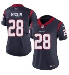 Women's Houston Texans #28 Joe Mixon Navy Vapor Untouchable Limited Stitched Jersey