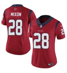 Women's Houston Texans #28 Joe Mixon Red Vapor Untouchable Limited Stitched Jersey