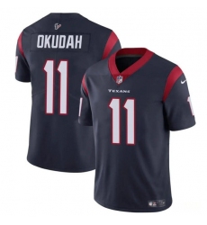 Youth Houston Texans #11 Jeff Okudah Navy Vapor Untouchable Limited Football Stitched Jersey