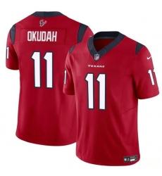 Youth Houston Texans #11 Jeff Okudah Red 2024 F.U.S.E. Vapor Untouchable Limited Football Stitched Jersey