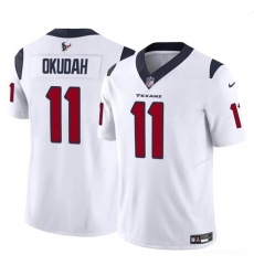 Youth Houston Texans #11 Jeff Okudah White 2024 F.U.S.E. Vapor Untouchable Limited Football Stitched Jersey