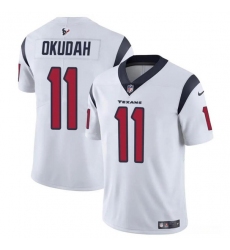 Youth Houston Texans #11 Jeff Okudah White Vapor Untouchable Limited Football Stitched Jersey