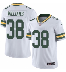Youth Nike Green Bay Packers #38 Tramon Williams White Vapor Untouchable Elite Player NFL Jersey