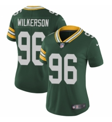 Women's Nike Green Bay Packers #96 Muhammad Wilkerson Green Team Color Vapor Untouchable Limited Player NFL Jersey