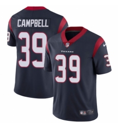 Youth Nike Houston Texans #39 Ibraheim Campbell Navy Blue Team Color Vapor Untouchable Limited Player NFL Jersey