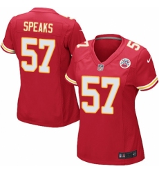 Women's Nike Kansas City Chiefs #57 Breeland Speaks Game Red Team Color NFL Jersey