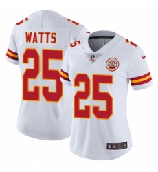 Women's Nike Kansas City Chiefs #25 Armani Watts White Vapor Untouchable Elite Player NFL Jersey