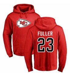 NFL Nike Kansas City Chiefs #23 Kendall Fuller Red Name & Number Logo Pullover Hoodie