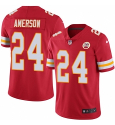 Youth Nike Kansas City Chiefs #24 David Amerson Red Team Color Vapor Untouchable Limited Player NFL Jersey