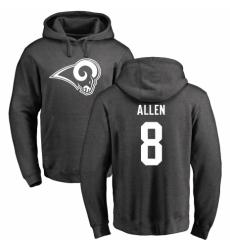 NFL Nike Los Angeles Rams #8 Brandon Allen Ash One Color Pullover Hoodie