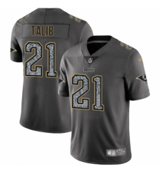 Men's Nike Los Angeles Rams #21 Aqib Talib Gray Static Vapor Untouchable Limited NFL Jersey