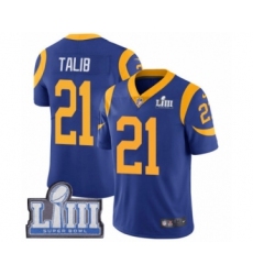 Men's Nike Los Angeles Rams #21 Aqib Talib Royal Blue Alternate Vapor Untouchable Limited Player Super Bowl LIII Bound NFL Jersey