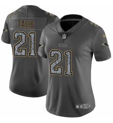 Women's Nike Los Angeles Rams #21 Aqib Talib Gray Static Vapor Untouchable Limited NFL Jersey