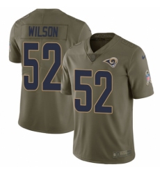 Youth Nike Los Angeles Rams #52 Ramik Wilson Limited Olive 2017 Salute to Service NFL Jersey
