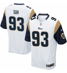 Men's Nike Los Angeles Rams #93 Ndamukong Suh Game White NFL Jersey