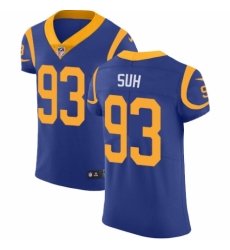 Men's Nike Los Angeles Rams #93 Ndamukong Suh Royal Blue Alternate Vapor Untouchable Elite Player NFL Jersey