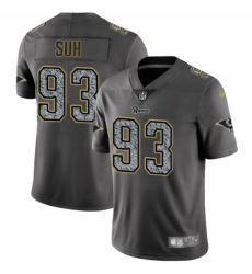 Youth Nike Los Angeles Rams #93 Ndamukong Suh Gray Static Vapor Untouchable Limited NFL Jersey