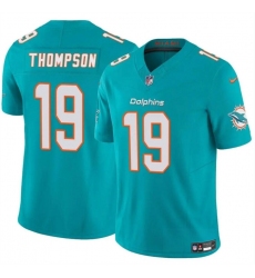 Men's Miami Dolphins #19 Skylar Thompson Aqua 2024 F.U.S.E Vapor Limited Football Stitched Jersey