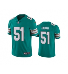 Men's Miami Dolphins #51 Channing Tindall Aqua Color Rush Limited Stitched Football Jersey