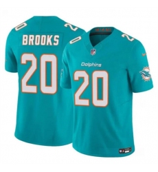 Youth Miami Dolphins #20 Jordyn Brooks Aqua 2024 F.U.S.E. Vapor Limited Football Stitched Jersey