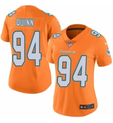 Women's Nike Miami Dolphins #94 Robert Quinn Limited Orange Rush Vapor Untouchable NFL Jersey