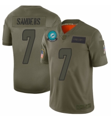 Men's Miami Dolphins #7 Jason Sanders Limited Camo 2019 Salute to Service Football Jersey