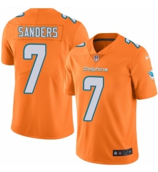 Youth Nike Miami Dolphins #7 Jason Sanders Limited Orange Rush Vapor Untouchable NFL Jersey