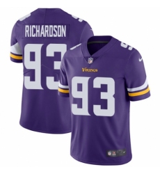 Youth Nike Minnesota Vikings #93 Sheldon Richardson Purple Team Color Vapor Untouchable Limited Player NFL Jersey