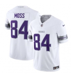 Men's Minnesota Vikings #84 Randy Moss White 2024 F.U.S.E. Winter Warrior Limited Stitched Jersey