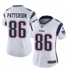 Women's Nike New England Patriots #86 Cordarrelle Patterson White Vapor Untouchable Limited Player NFL Jersey