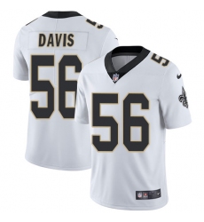 Youth Nike New Orleans Saints #56 DeMario Davis White Vapor Untouchable Limited Player NFL Jersey