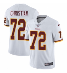 Men's Nike Washington Redskins #72 Geron Christian White Vapor Untouchable Limited Player NFL Jersey