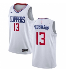 Youth Nike Los Angeles Clippers #13 Jerome Robinson Swingman White NBA Jersey - Association Edition