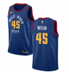 Men's Nike Denver Nuggets #45 Thomas Welsh Swingman Light Blue NBA Jersey Statement Edition