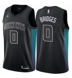 Youth Nike Jordan Charlotte Hornets #0 Miles Bridges Swingman Black NBA Jersey - City Edition
