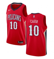 Women's Nike New Orleans Pelicans #10 Tony Carr Swingman Red NBA Jersey Statement Edition