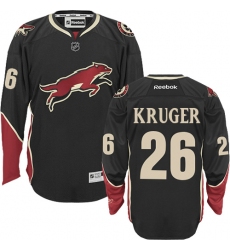 Youth Reebok Arizona Coyotes #26 Marcus Kruger Authentic Black Third NHL Jersey