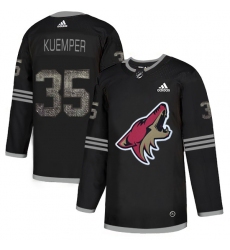Men's Adidas Arizona Coyotes #35 Darcy Kuemper Black Authentic Classic Stitched NHL Jersey