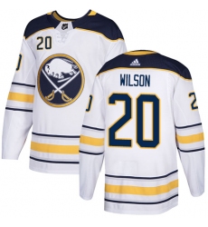 Women's Adidas Buffalo Sabres #20 Scott Wilson Authentic White Away NHL Jersey