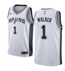 Youth Nike San Antonio Spurs #1 Lonnie Walker Swingman White NBA Jersey - Association Edition
