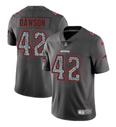Men's Nike New England Patriots #42 Duke Dawson Gray Static Vapor Untouchable Limited NFL Jersey
