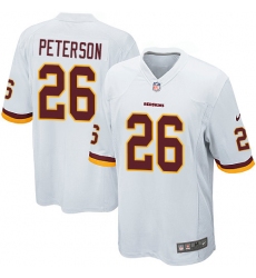 Men's Nike Washington Redskins #26 Adrian Peterson Game White NFL Jersey