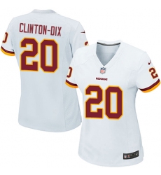 Women's Nike Washington Redskins #20 Ha Clinton-Dix Game White NFL Jersey