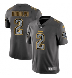 Youth Nike Pittsburgh Steelers #2 Mason Rudolph Gray Static Vapor Untouchable Limited NFL Jersey