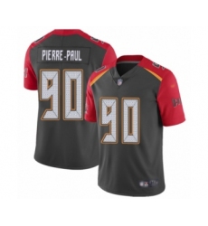 Men's Tampa Bay Buccaneers #90 Jason Pierre-Paul Limited Gray Inverted Legend Football Jersey
