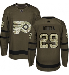 Youth Adidas Philadelphia Flyers #29 Johnny Oduya Authentic Green Salute to Service NHL Jersey