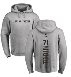 NHL Adidas Los Angeles Kings #71 Torrey Mitchell Ash Backer Pullover Hoodie