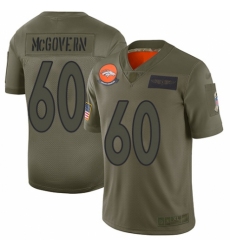 Men's Denver Broncos #60 Connor McGovern Limited Camo 2019 Salute to Service Football Jersey