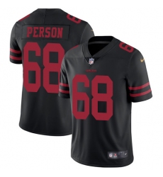Youth Nike San Francisco 49ers #68 Mike Person Black Vapor Untouchable Limited Player NFL Jersey